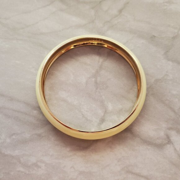 💕 J.Crew Cream Enamel Bangle Bracelet 💕 - Picture 7 of 9